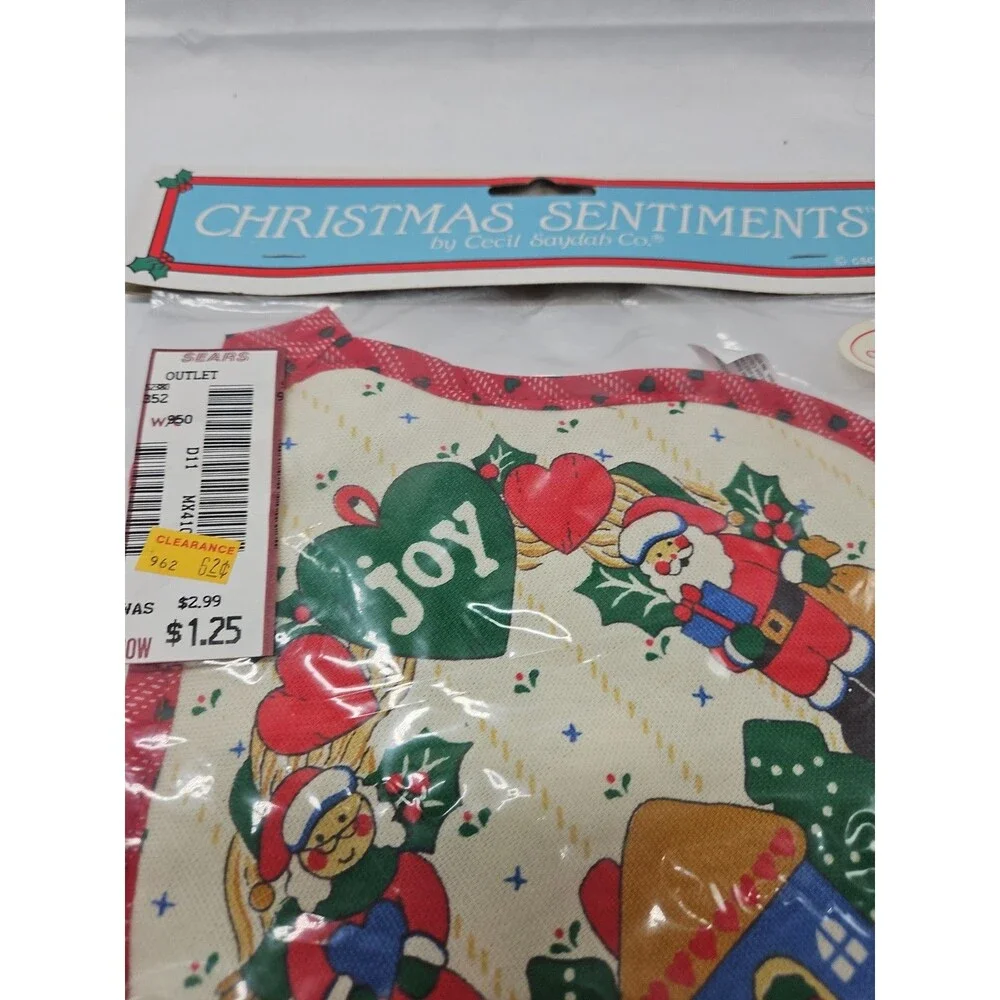 Christmas Potholder Vintage Cecil Saydah Christmas Lot of 2